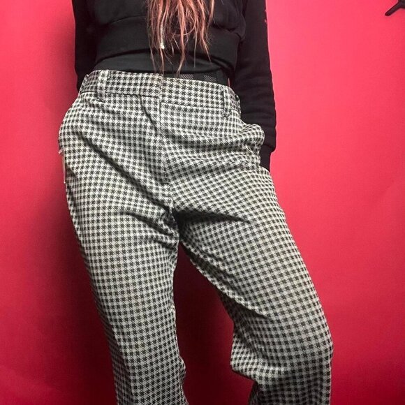 Vintage green and cream houndstooth pants 💚🤎​​​​​ - Picture 6 of 8